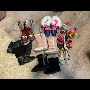 Toddler girls size 6-7 shoe lot